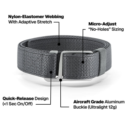 Axis EDC Stretch Belt - Brushed Alloy (Coming Soon)