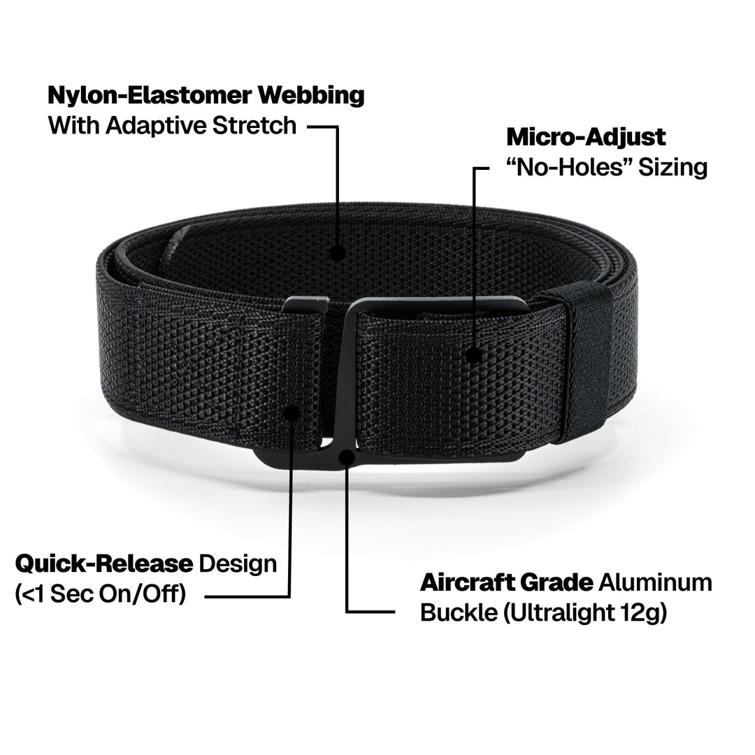 Axis EDC Stretch Belt - Black Alloy (Coming Soon)