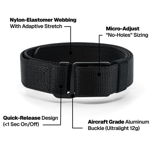 Axis EDC Stretch Belt - Black Alloy (Coming Soon)